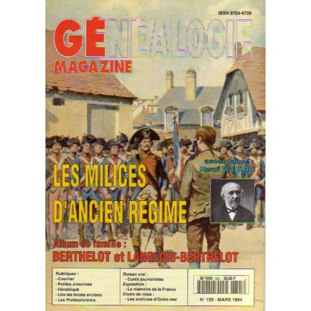 Généalogie Magazine n° 125 - mars 1994