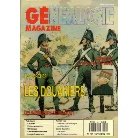 Généalogie Magazine n° 121 - novembre 1993