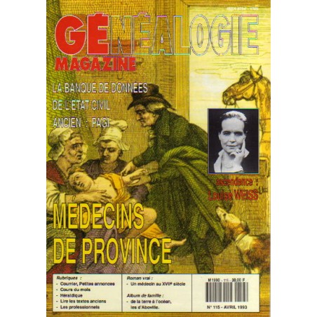 Généalogie Magazine n° 115 - avril 1993