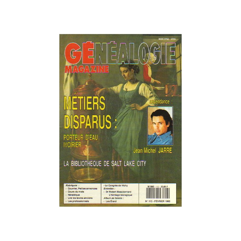 Généalogie Magazine n° 113 - février 1993