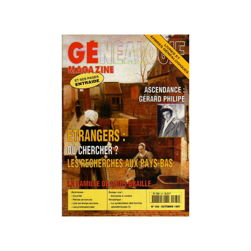 Généalogie Magazine n° 164 - octobre 1997