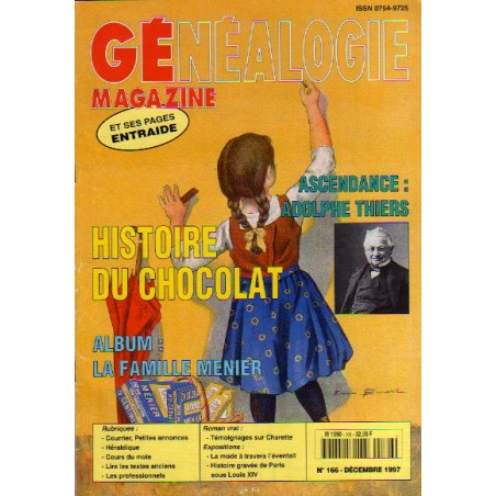 Généalogie Magazine n° 166 - décembre 1997