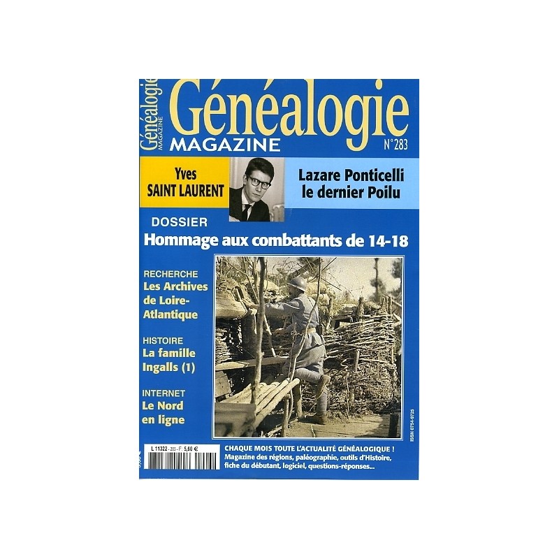 Généalogie Magazine n° 283