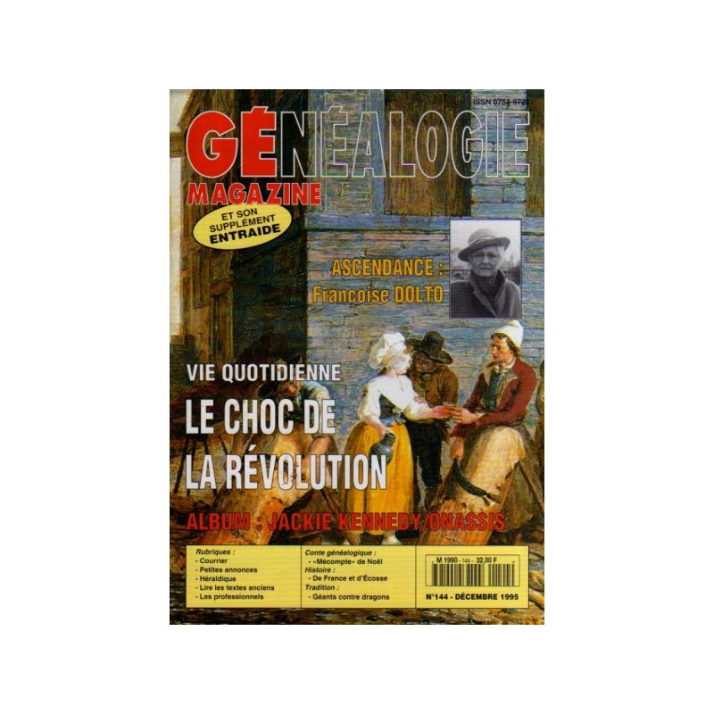 Généalogie Magazine n° 144 - décembre 1995