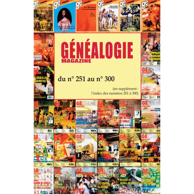 Dvd-Rom N° 6 - Généalogie Magazine du n° 251 au n° 300