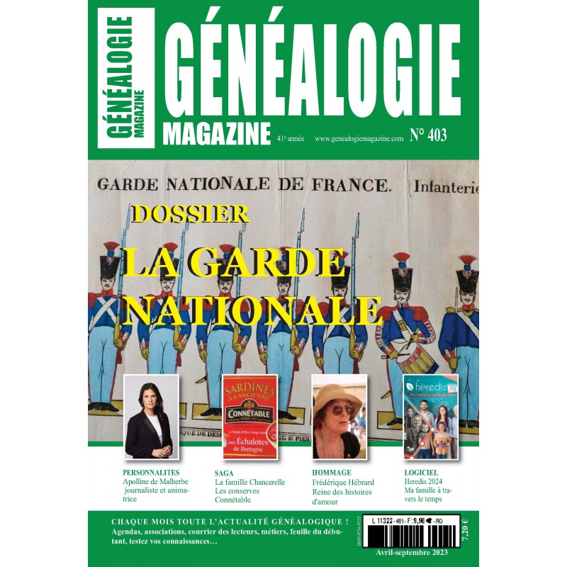 Généalogie Magazine N° 403 - Version Numérique