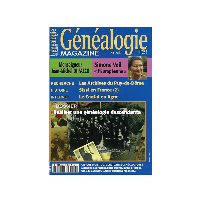 Généalogie Magazine n° 282