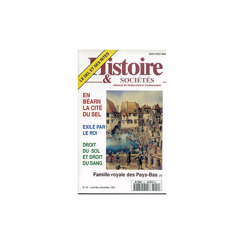 Histoire & Sociétés N° 54