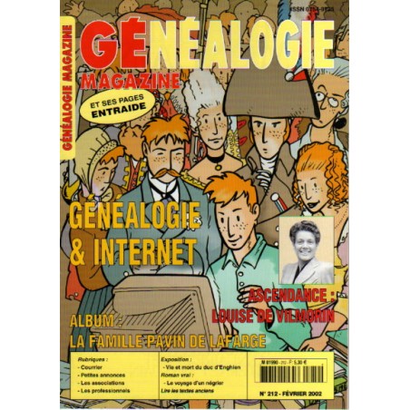 Généalogie magazine n° 212 - février 2002