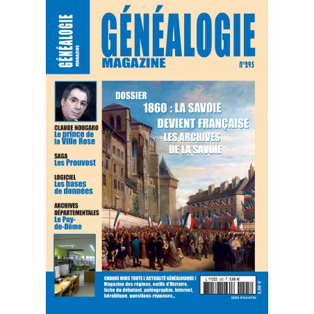 Généalogie Magazine N° 295 - Version Numérique