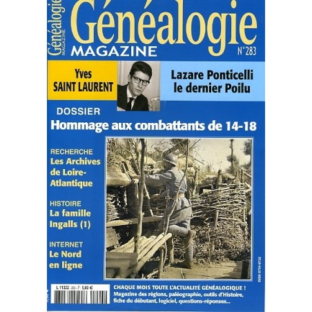 Généalogie Magazine n° 283 - Version Numérique