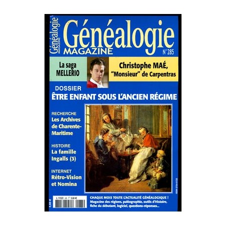 Généalogie Magazine n° 285